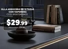 OLLA ARROCERA DE 12 TAZAS CON VAPORERA COD: 810072408433