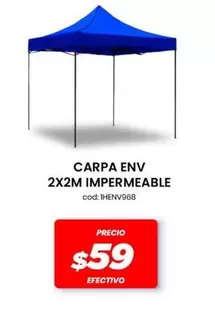 CARPA ENV 2X2M IMPERMEABLE cod:THENV968