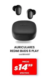 Play - AURICULARES REDMI BUDS 6 PLAY cod:BXOAB87