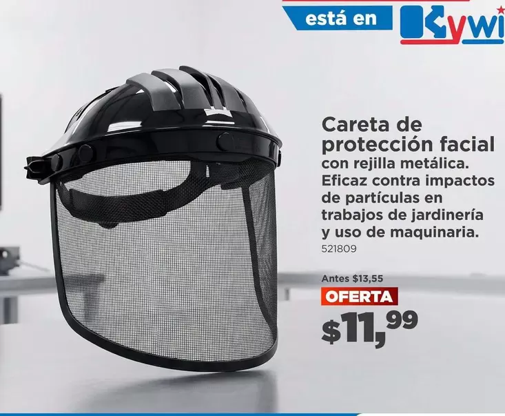 Eficaz - Caretas de protección facial con rejilla metálica