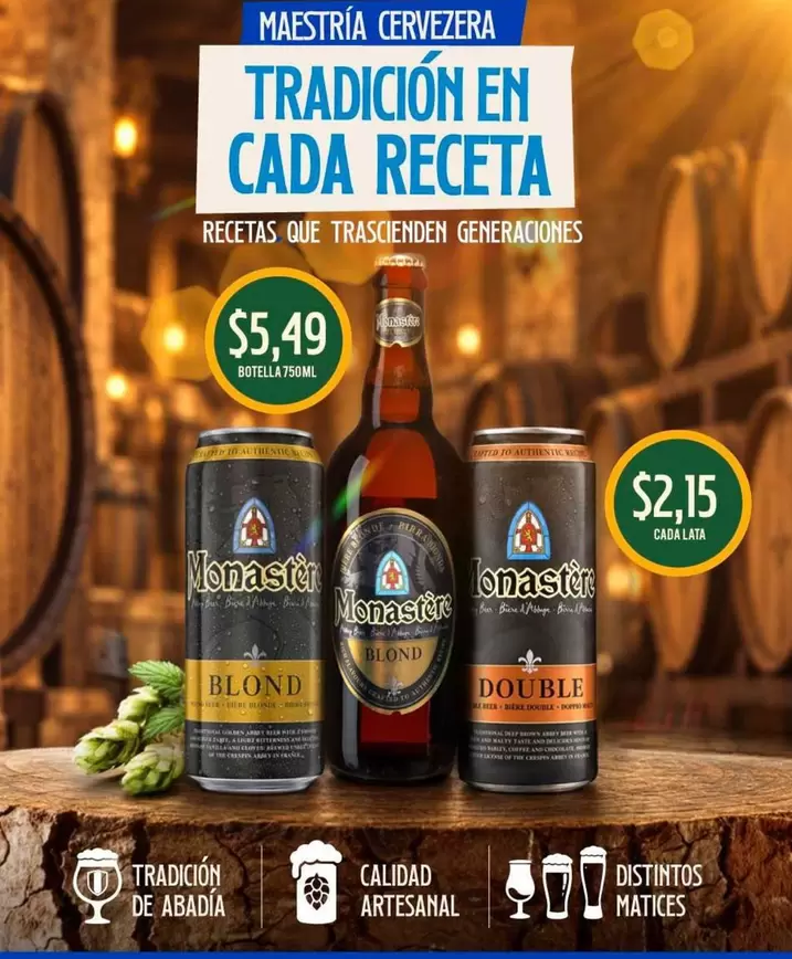 MAESTRÍA CERVEZERA TRADICIÓN EN CADA RECETA