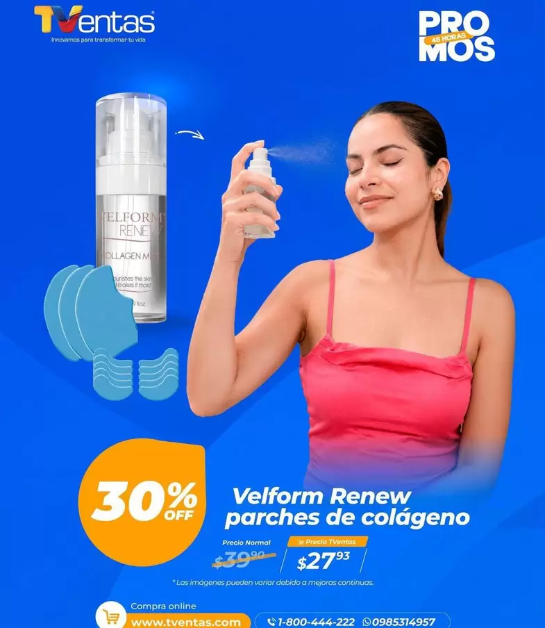 Pro - Velform Renew parches de colágeno