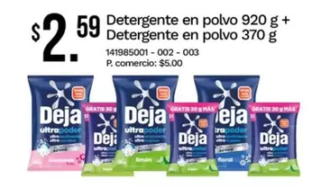 Detergente en polvo 920 g + Detergente en polvo 370 g 141985001 - 002 - 003