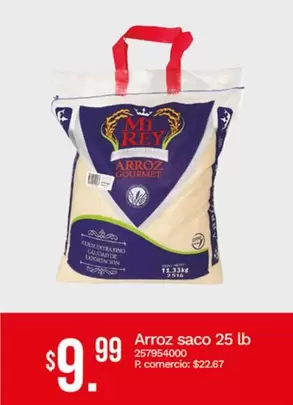 Exportación - Arroz saco 25 lb 257954000