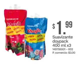 Suavizante doypack 400 ml x3