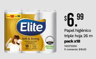 Papel higi3enico triple hoja 26 m pack x18