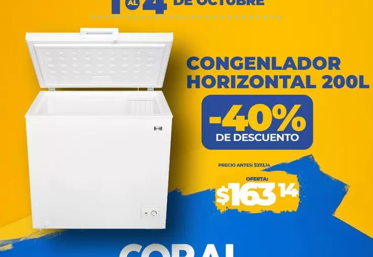 CONGELADOR HORIZONTAL 200L