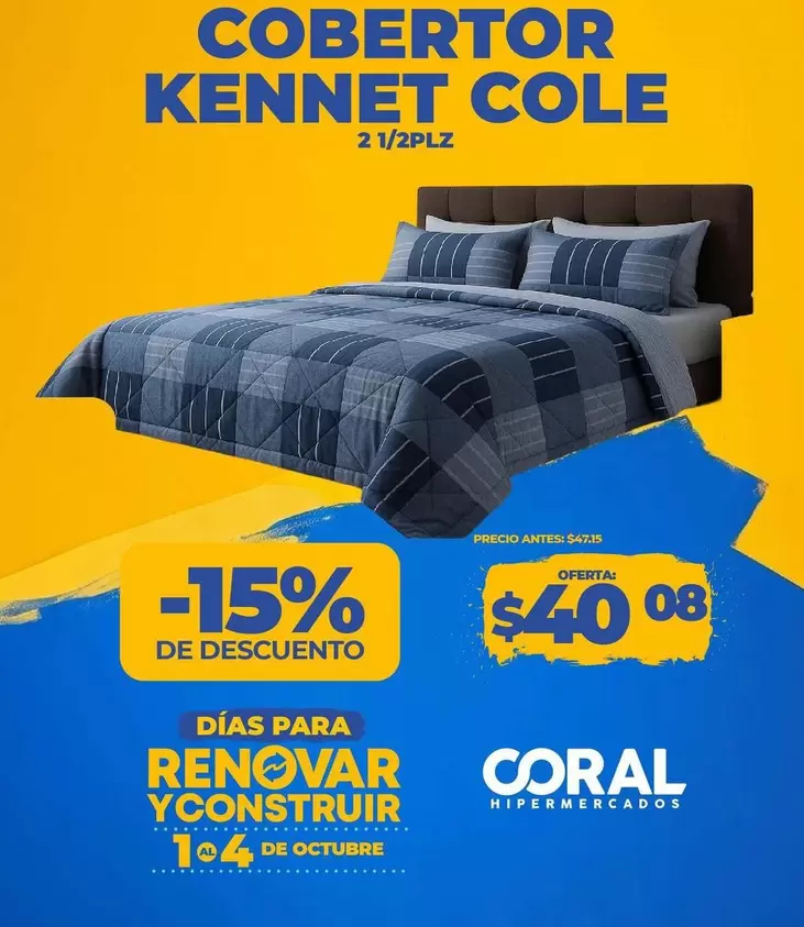 COBERTOR KENNET COLE