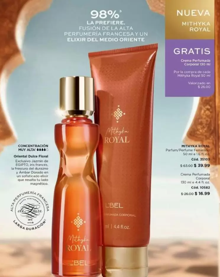 L'bel - Mithyka Royal Concentración Muy Alta Eau de Parfum