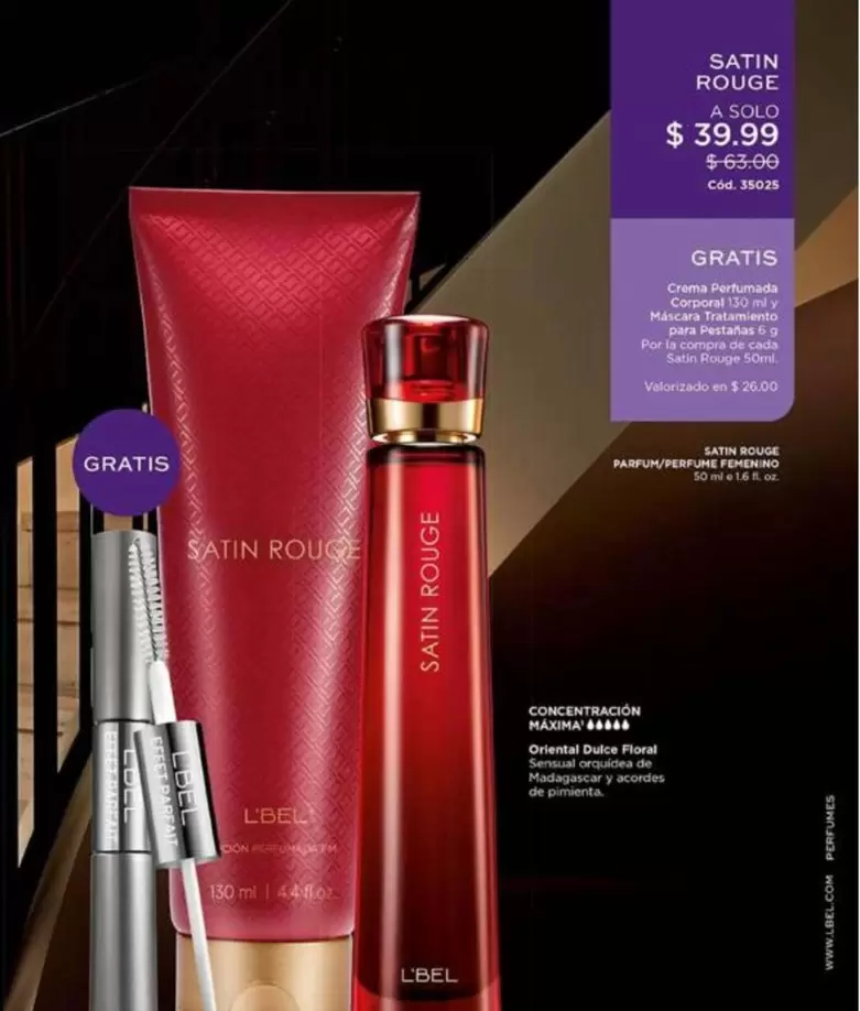 L'bel - SATIN ROUGE