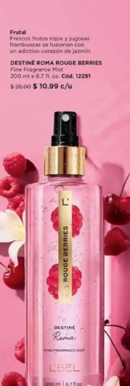 L'bel - DESTINÉ ROMA ROUGE BERRIES Fine Fragrance Mist