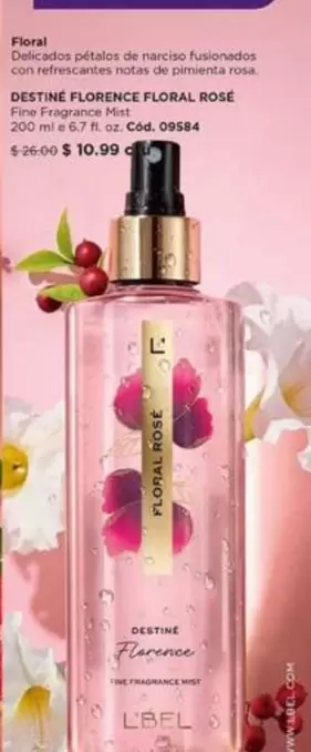Rosa - DESTINÉ FLORENCE FLORAL ROSE Fine Fragrance Mist. Cod. 09584