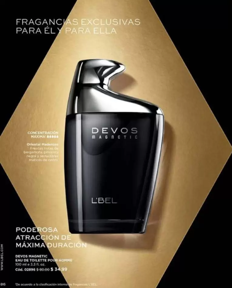 L'bel - DEVOS MAGNETIC EAU DE TOILETTE