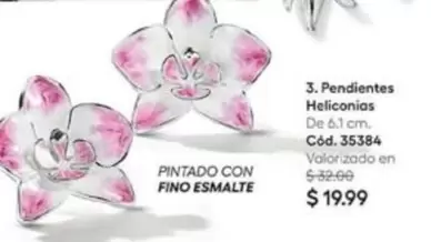 3. Pendientes Heliconias Cód. 35384