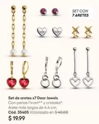 Finart - Set de aretes x7 Dear Jewels