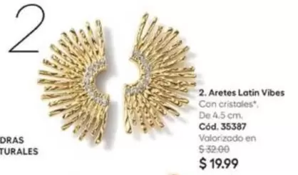 Aretes Latin Vibes Cód. 35387