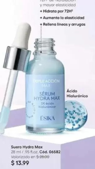 Ésika - Suero Hydra Max Cód. 06582