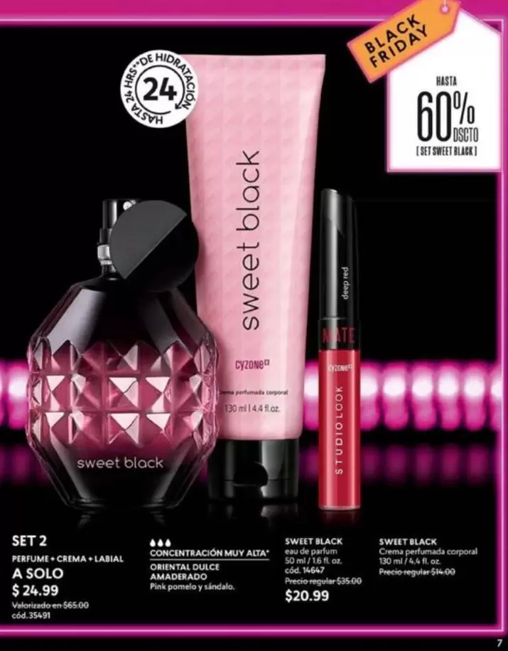 SET 2 PERFUME + CREMA + LABIAL A SOLO