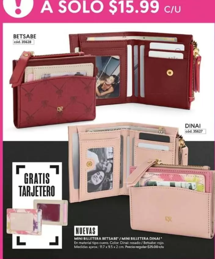 Rojo - MINI BILLETERAS MYSA&B / MINI BILLETERA DINAI