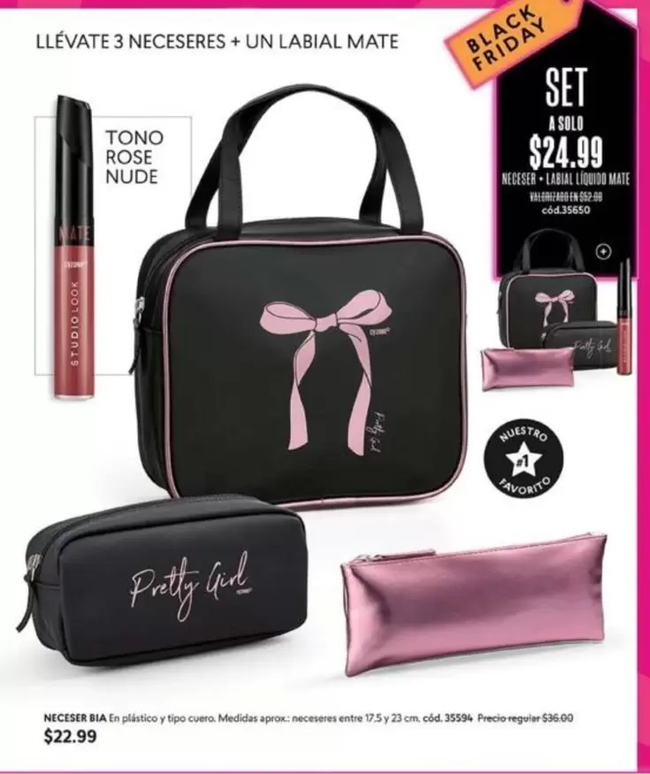 mate - SET NECESER + UN LABIAL MATE