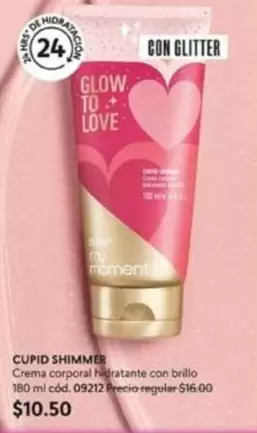 Love - CUPID SHIMMER Crema corporal hidratante con brillo 180 ml cód. 09212
