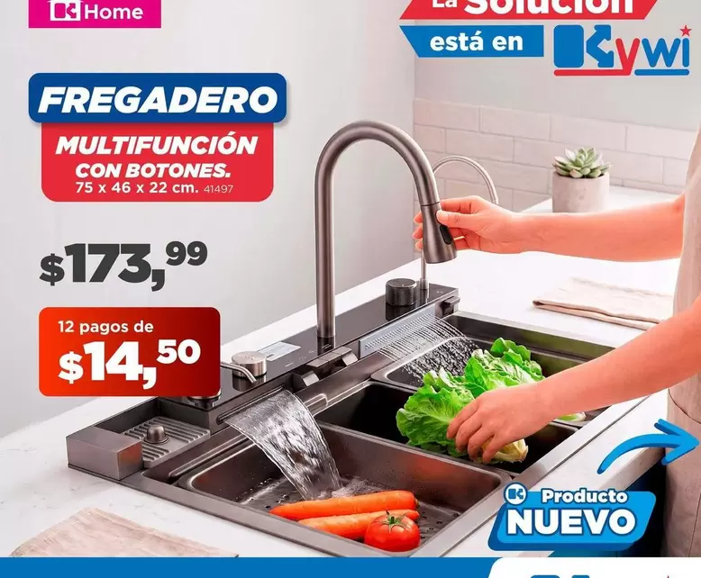 FREGADERO MULTIFUNCIÓN CON BOTONES