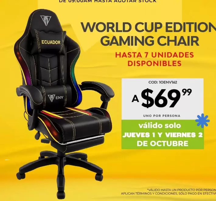 uno - WORLD CUP EDITION GAMING CHAIR