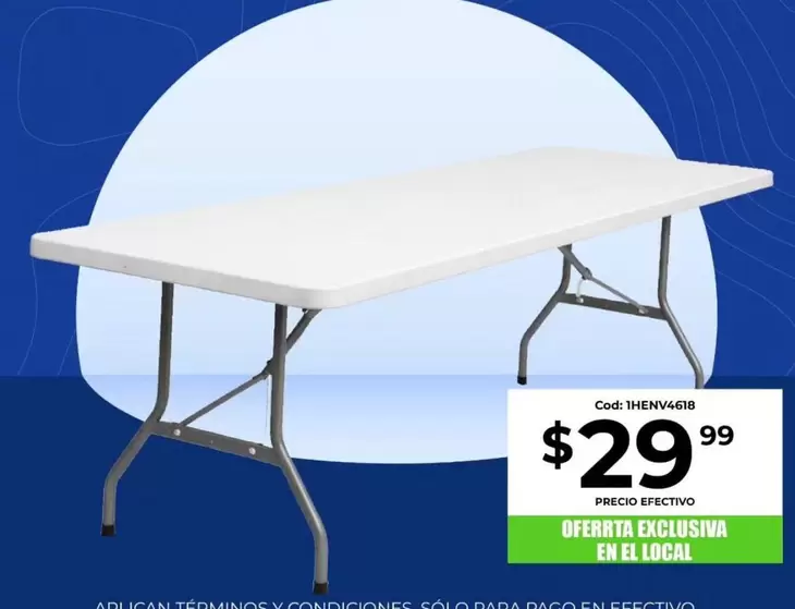 Mesa plegable Cod: 3HEM4018