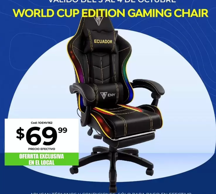 WORLD CUP EDITION GAMING CHAIR