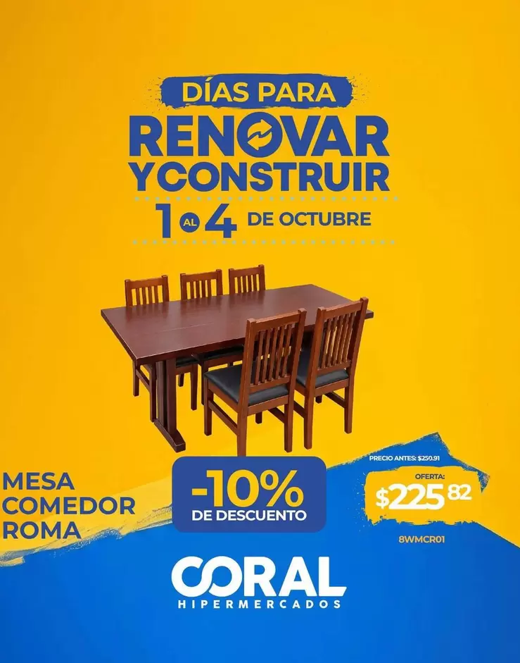 MESA COMEDOR ROMA