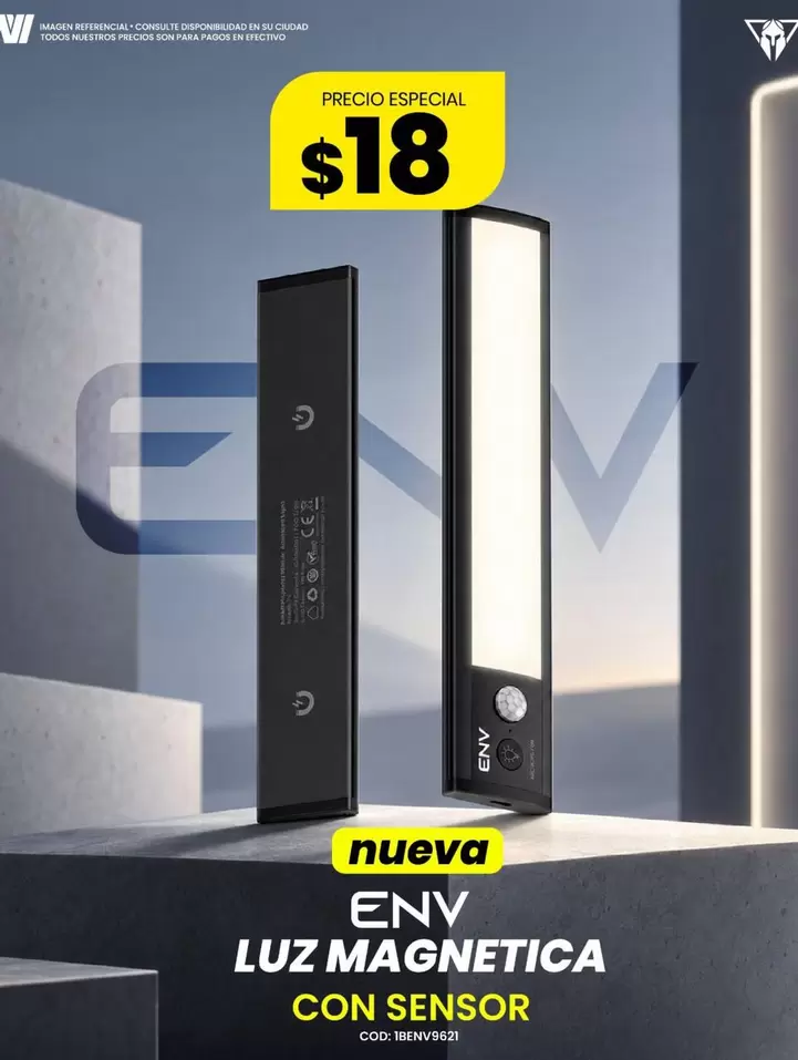 LUZ MAGNETICA CON SENSOR