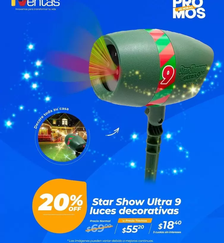Pro - Star Show Ultra 9 luces decorativas