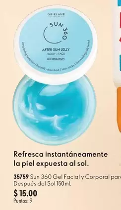 Oriflame - 35759 Sun 360 Gel Facial y Corporal para Después del Sol 150 ml