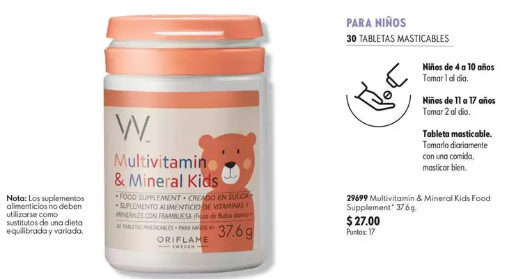 Oriflame - Multivitamin & Mineral Kids