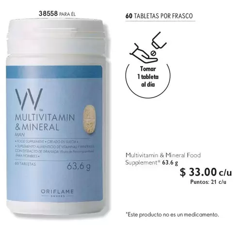 Oriflame - Multivitamin & Mineral Food Supplement