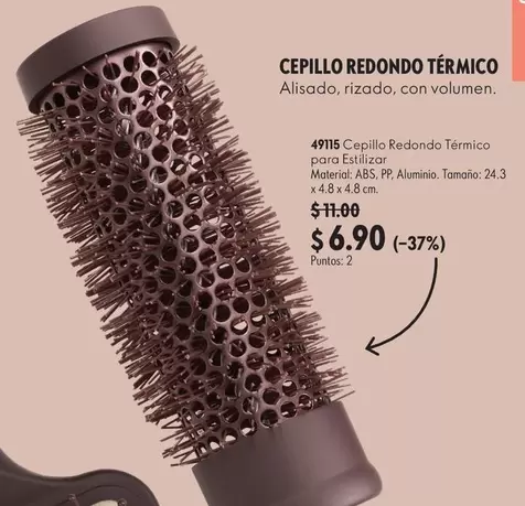 49115 Cepillo Redondo Térmico para Estilizar