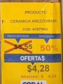 CERAMICA AREZZO/60XE COD: 4CEP50U