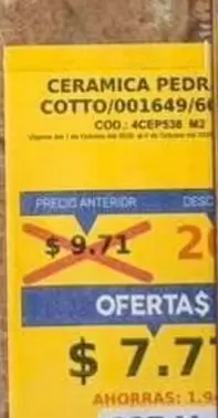 CERAMICA PEDRA COTTO/001649/60