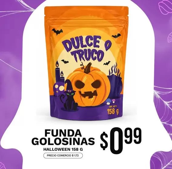 FUNDA GOLOSINAS HALLOWEEN 158 G