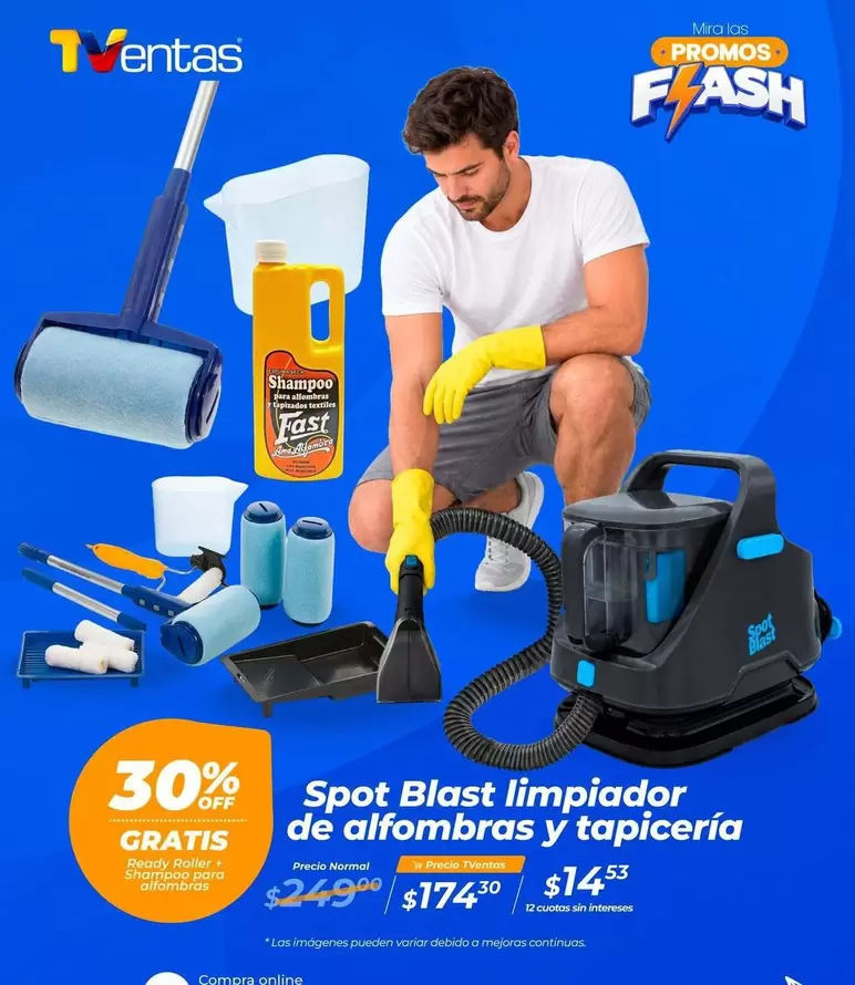 Fast - Spot Blast limpiador de alfombras y tapiceria