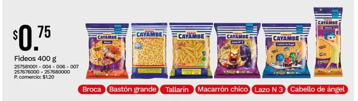 Cayambe - Fideos 400 g
