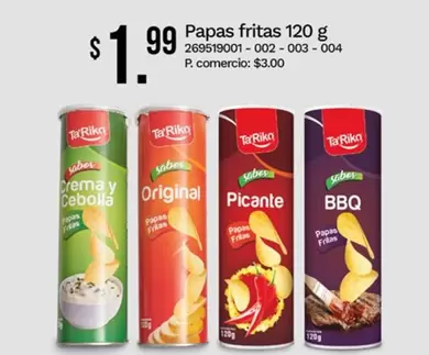 Papas fritas 120 g 269519001-002-003-004