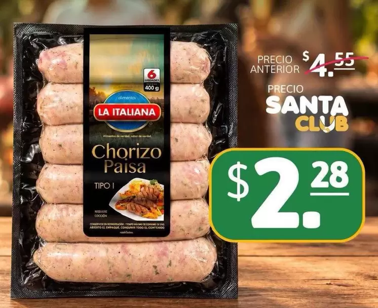 Chorizo Paisa Tipo 1