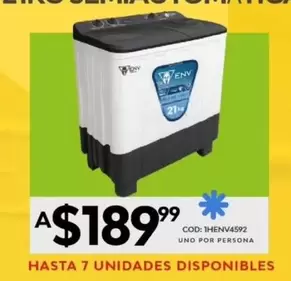 uno - Lavadora Semiautomática