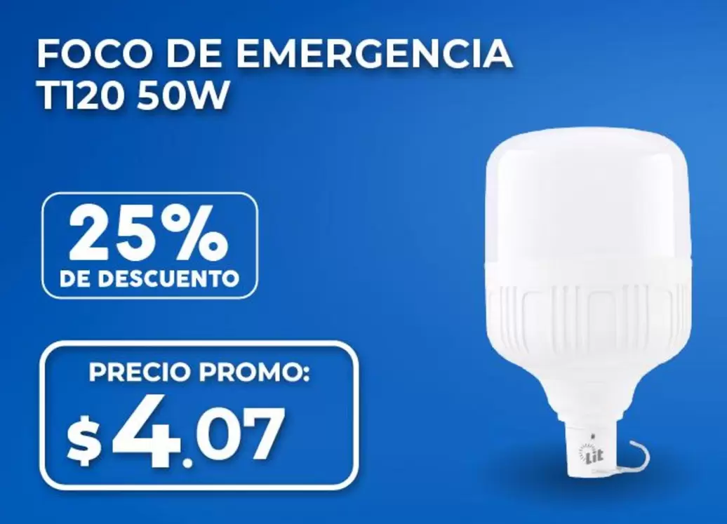 Foco - FOCO DE EMERGENCIA T120 50W