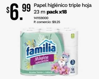 Familia - Papel higiénico triple hoja