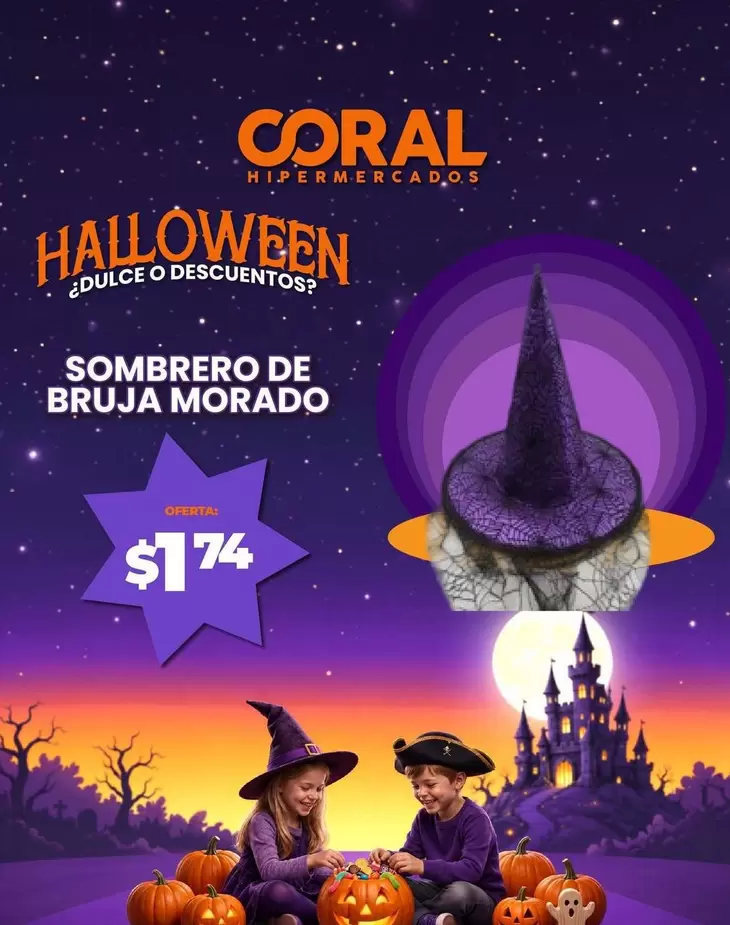 Sombrero de Bruja Morado