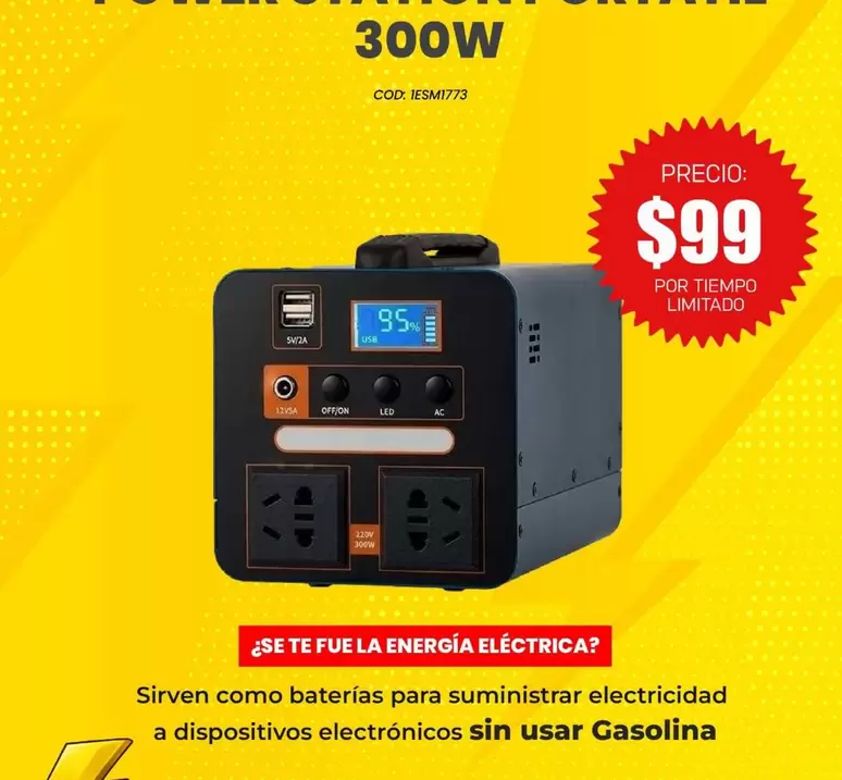 POWER STATION PORTATIL 300W