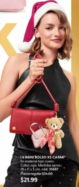 Rojo - 16 MINI BOLSO XS CARMI