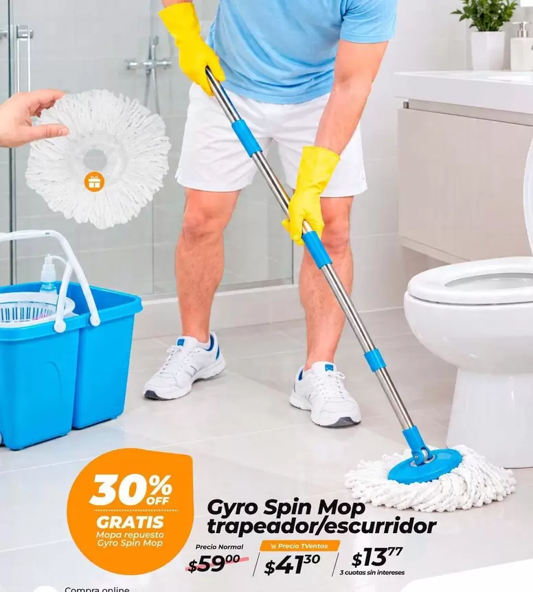 Gyro Spin Mop trapeador/escurridor